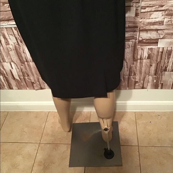 Liz Claiborne career dress with leather trim - Size 12 - Picture 9 of 9